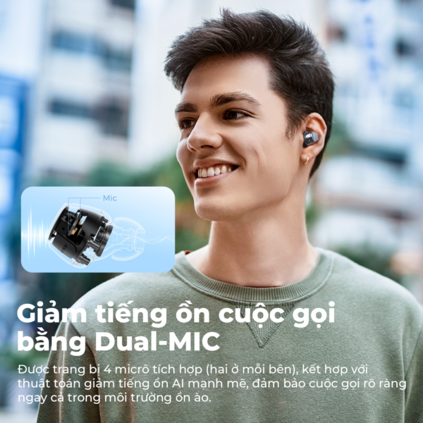 Tai nghe Bluetooth SoundPEATS Clear-Dot-SPCLEARDOTBK-6