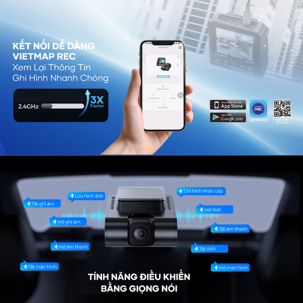 Camera hành trình Vietmap cảnh báo giao thông S720-S720-7