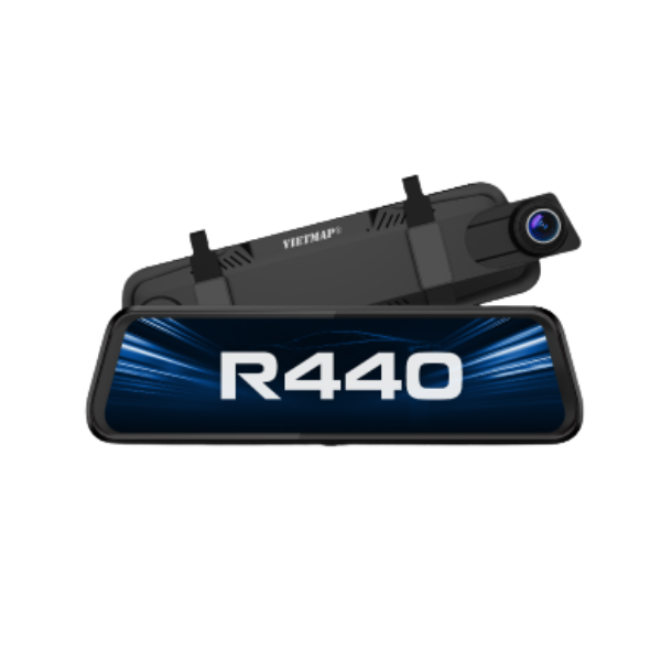 Camera hành trình Vietmap cảnh báo giao thông màn hình gương R440-R440-6