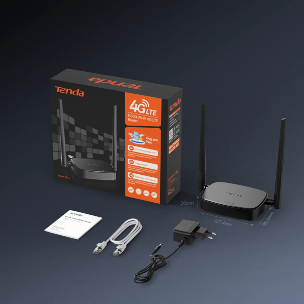 Bộ Router Wifi Tenda 4G05 dùng SIM 4G LTE 300Mbps-4G05-7