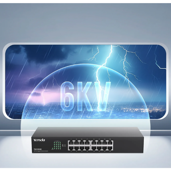Switch Tenda 16-Port 1G TEG1016D-TEG1016D-6