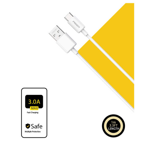 Cáp sạc USB-A to Type-C Pisen 1m TC25-1000-TC25-1000 (GLB)-8