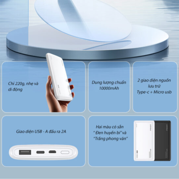 Pin sạc dự phòng Pisen 10W 10.000 mAh D094-TP-D094-7