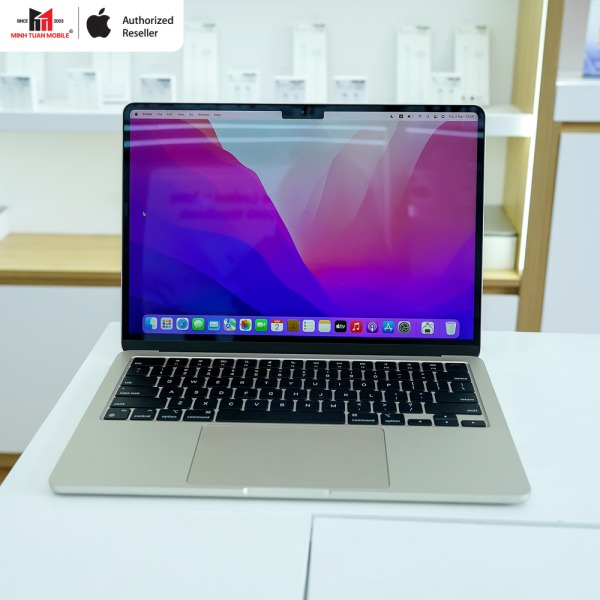 MacBook Air M2 13 inch 8GPU 8CPU 16GB 256GB - Chính Hãng VN-MC7X4SA A-5