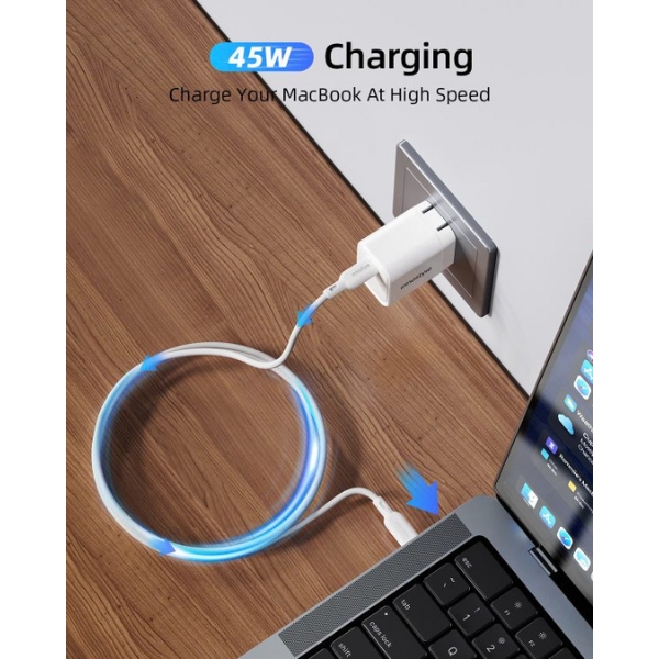 Cốc sạc nhanh Innostyle 45W Type-C GoCharge-IC45WHT-US-4