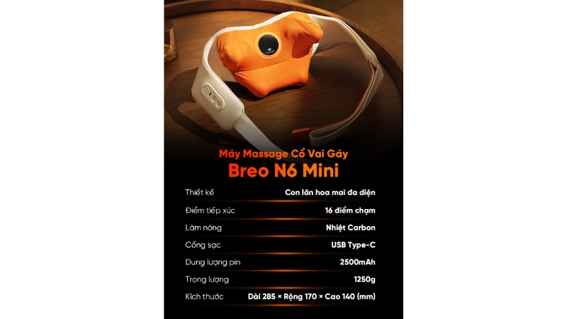 Máy massage cổ vai gáy Breo N6 mini-BREON6MINI-WHOR-14
