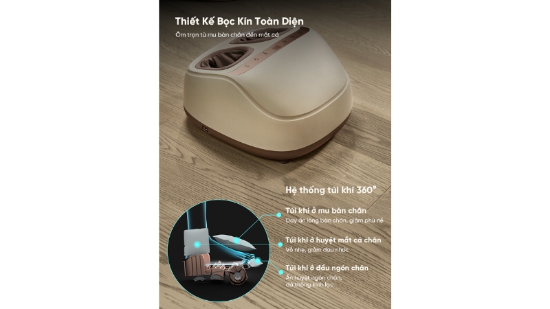 Máy massage chân Breo Foot 3-BREOFOOT3-CRWH-17