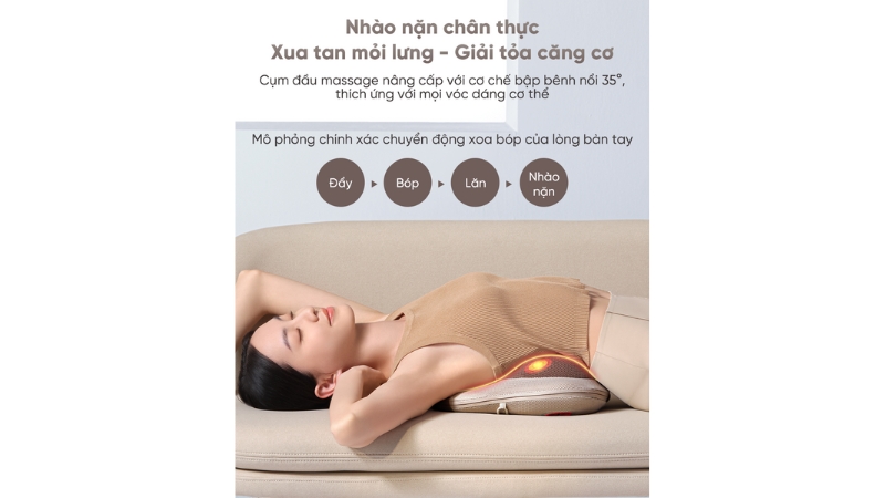 Gối massage Breo Back Lite-BREOBACKLITE-GRY-12