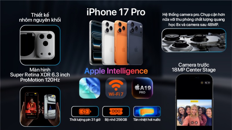 iPhone 17 Pro 256GB - Chính hãng VN-MG8H4ZP A-2