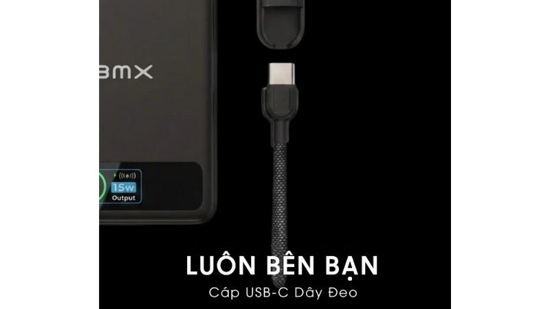 Pin sạc dự phòng thể rắn BMX SolidSafe 5.000 mAh Qi2 Magsafe-B939-05-OR-4