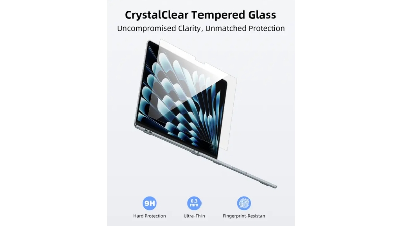 Dán màn hình MacBook Air 13.6 inch M2 M3 M4 Innostyle Crystal Guard Tempered Glass-TG-HQ-2681-2