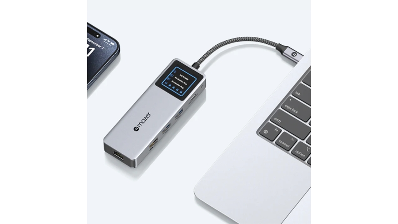 Hub chuyển đổi Type-C Mazer 6 in 1 Ai InfiniteHub Ultra-M-Ai-Hub71-GY-8