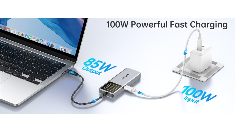 Hub chuyển đổi Type-C Mazer 6 in 1 Ai InfiniteHub Ultra-M-Ai-Hub71-GY-11