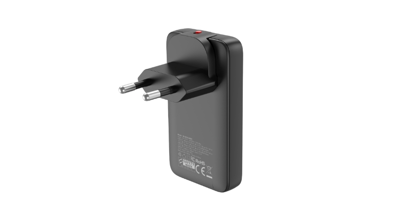 Cốc sạc nhanh Mazer Prestige 65W 1C1A GaN3 Pro-M-G65SLIM-BK-24