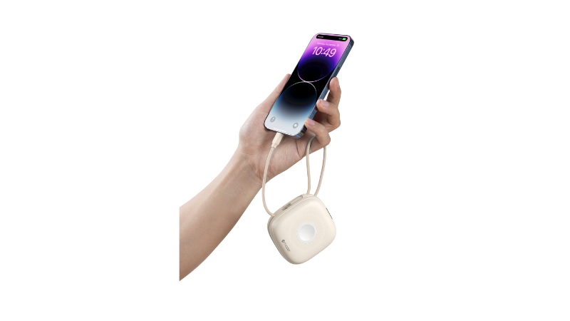 Pin sạc dự phòng Mazer 10.000 mAh 20W Qi2 4in1 MagLink18i tích hợp cáp sạc-M-MAGLINK18I-CR-20