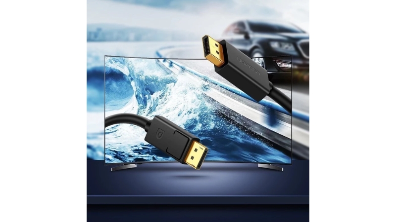 Cáp VGA tròn 2 đầu đực màu đen Ugreen VG101-VG101-11630-2