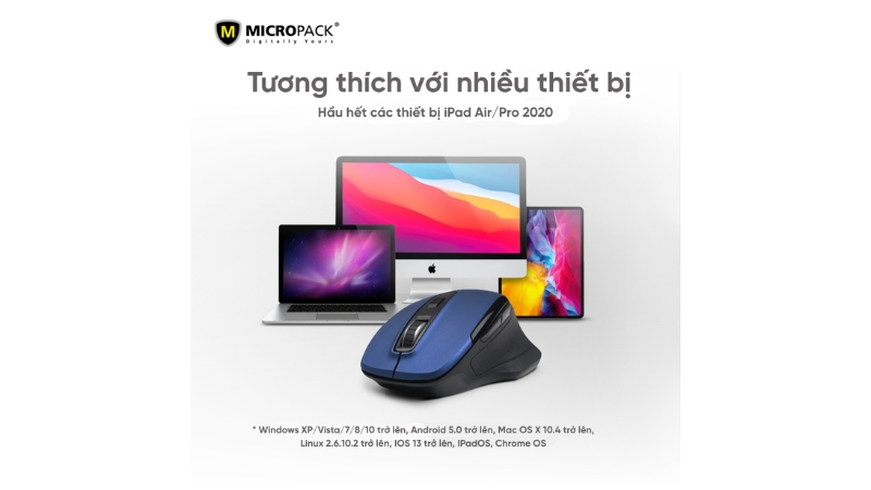 Chuột không dây MicroPack Speedy Pro MP-752W-MP-752W-BL-7