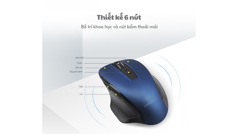 Chuột không dây MicroPack Speedy Pro MP-752W-MP-752W-BL-12