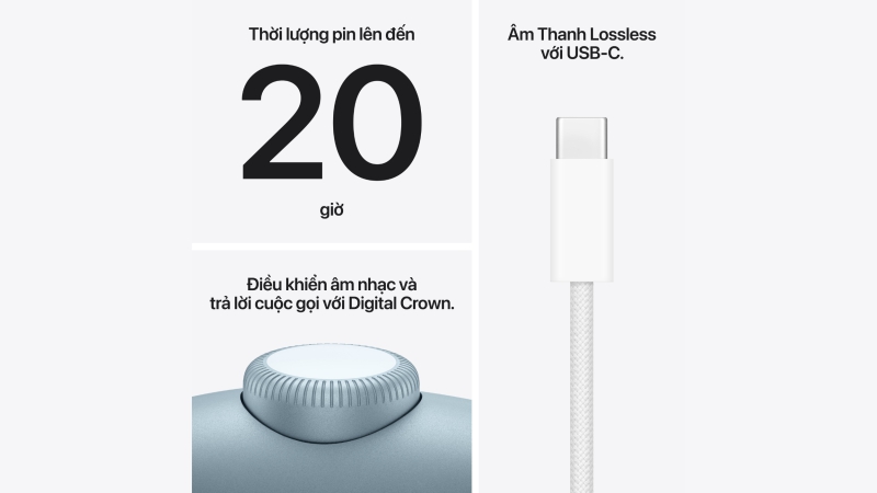 Tai nghe chụp tai chống ồn Apple AirPods Max 2 2026-MHWN4ZA A-5