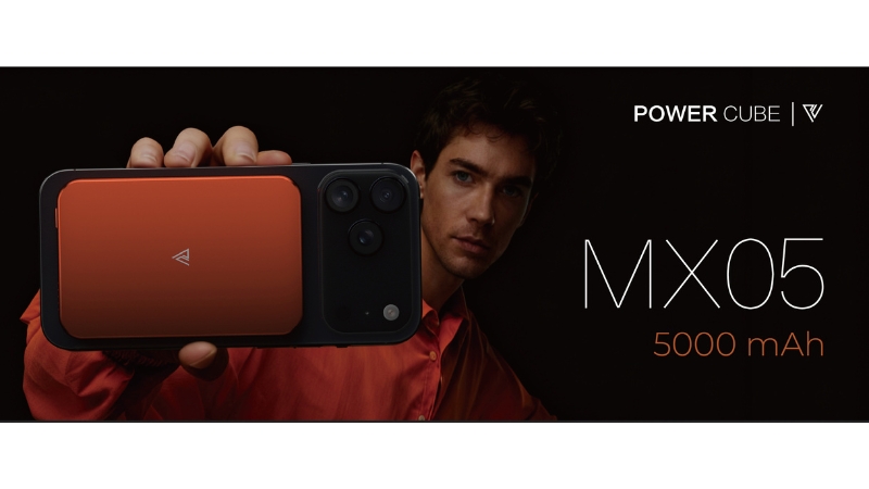 Pin sạc dự phòng Mipow 5.000 mAh 15W 3-in-1 PowerCube Ultra-Slim MX05-MX05-OR-9