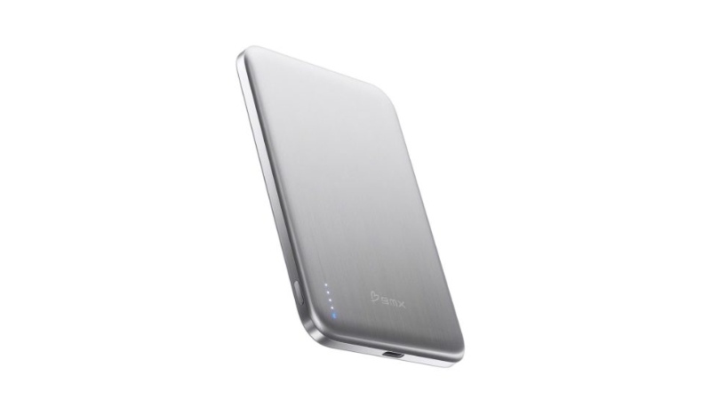 Pin sạc dự phòng thể rắn BMX 5.000 mAh Qi2 Magsafe SolidSafe Air Titanium-B3-05-GD-13