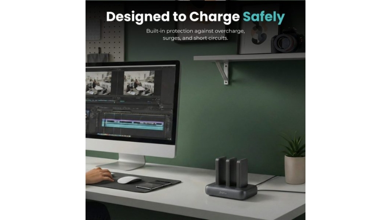 Đế sạc BMX SolidSafe 3-Bay Charging Dock-C986-3B-BL-B-16