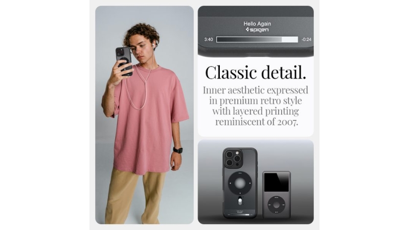 Ốp lưng Magsafe iPhone 16 Pro Spigen Ultra Hybrid Classic-ACS08139-11