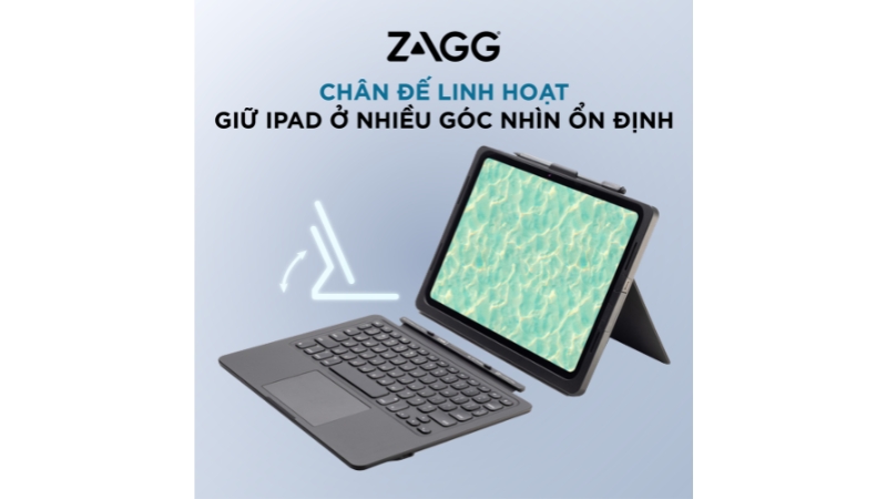 Ốp lưng kèm bàn phím iPad Gen 10 A16 ZAGG Pro Keys Connect-103420732-9