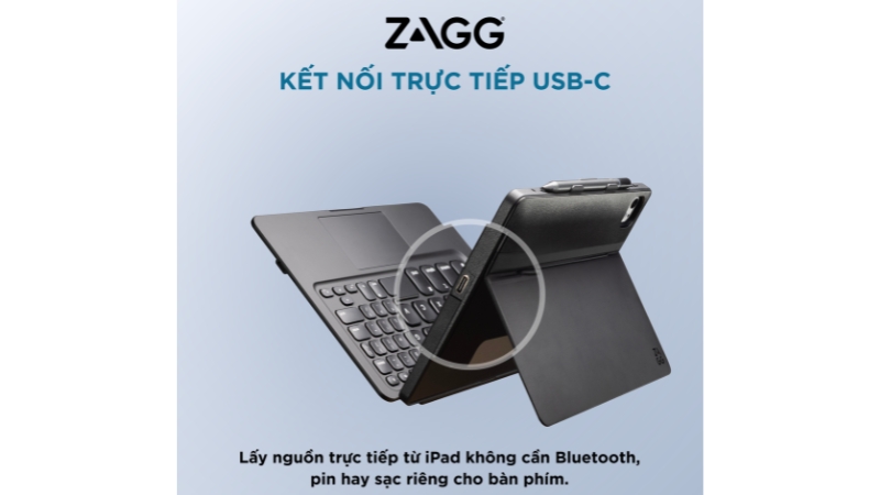 Ốp lưng kèm bàn phím iPad Air 13 inch (Air 7 6) ZAGG Pro Keys Connect-103420734-10
