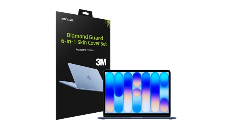 Bộ dán MacBook Neo 13 inch Innostyle 6 in 1 Diamond Guard-ISCS3404CTS-6