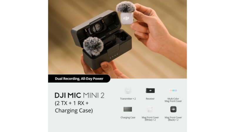 Micro thu âm DJI Mic Mini 2 (2 TX + 1 RX + Charging Case)-6937224139749-11