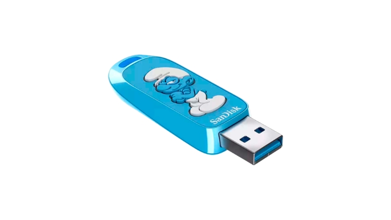 USB 3.2 Sandisk Brainy Smurf Edition Type-A SDCZIS 128GB 130MB s (SDCZIS-128G-G46)-USB14052509-3