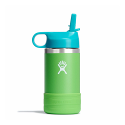 Bình nước giữ nhiệt dành cho trẻ Hydro Flask Kids Wide Mouth Straw Cap & Boot Anemone 12 OZ