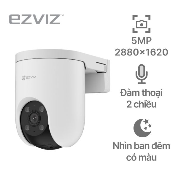 Camera IP ngoài trời 360 độ 5MP EZVIZ H8C Pro Full Color