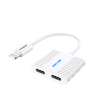 Cáp chuyển đổi Pisen 2 in 1 Dual Lightning