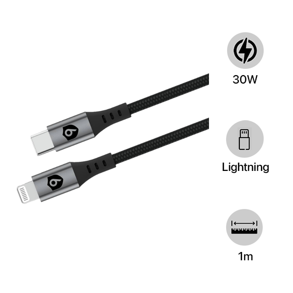 Cáp Type-C to Lightning 9Fit MFi 1M
