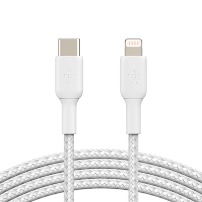 Cáp Type-C to Lightning Belkin 30W vỏ dù 1M