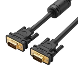 Cáp VGA tròn 2 đầu đực màu đen Ugreen VG101