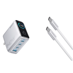 Cốc sạc Anker 140W Zolo 3C1A kèm cáp Type-C B2697