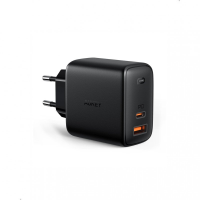 Cốc sạc Aukey 2 cổng 65W GaN PA-B3 (chấu tròn)