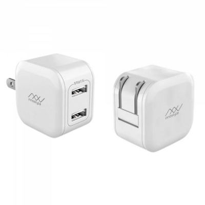 Cốc sạc Innostyle 2 cổng 12W USB-A Minigo 2 Smart Charging Ai