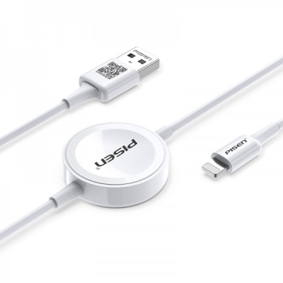 Cáp sạc Pisen iWatch 2 trong 1 Lightning
