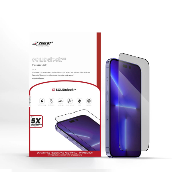 Cường lực chống nhìn trộm iPhone 14 Pro Zeelot Solidsleek