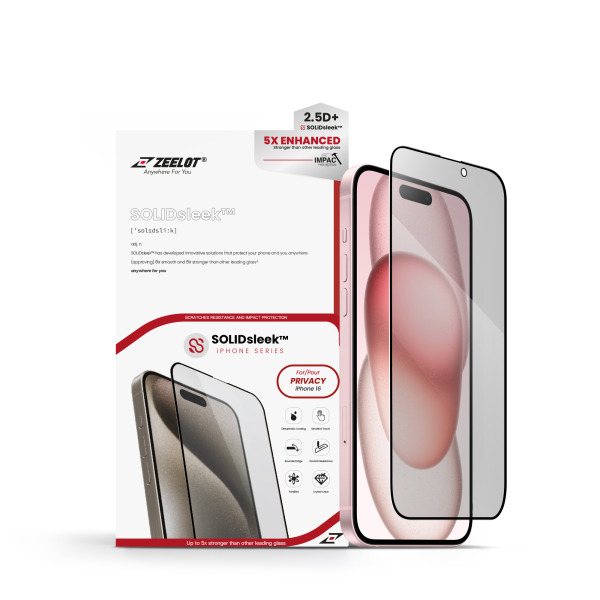 Cường lực chống nhìn trộm iPhone 16 15 Zeelot Solidsleek