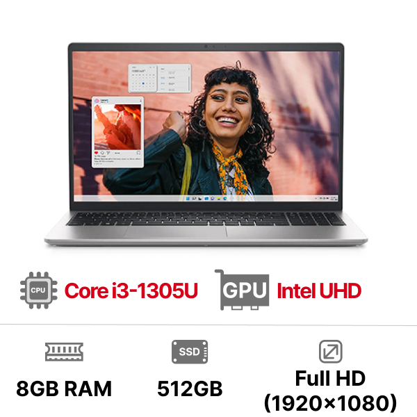Laptop Dell Inspiron 15 3530 P16WD5 i3-1305U|8GB|512GB|15.6 inch FHD|OB|Win11+Office