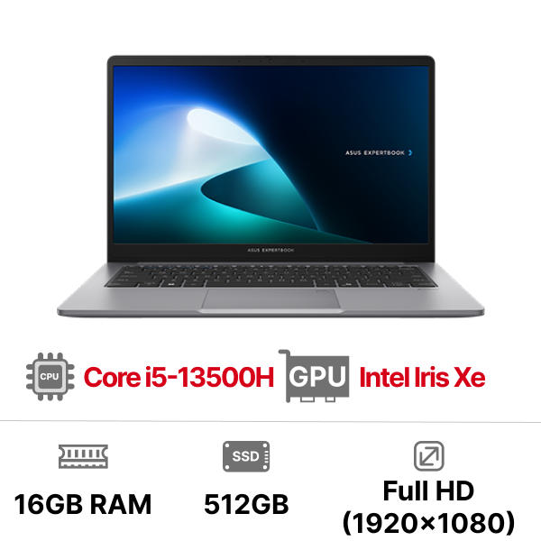 Laptop ASUS ExpertBook P1 P1403CVA-i5SE16-63WS i5-13500H|16GB|512GB|OB|14 inch FHD|Win11+Office