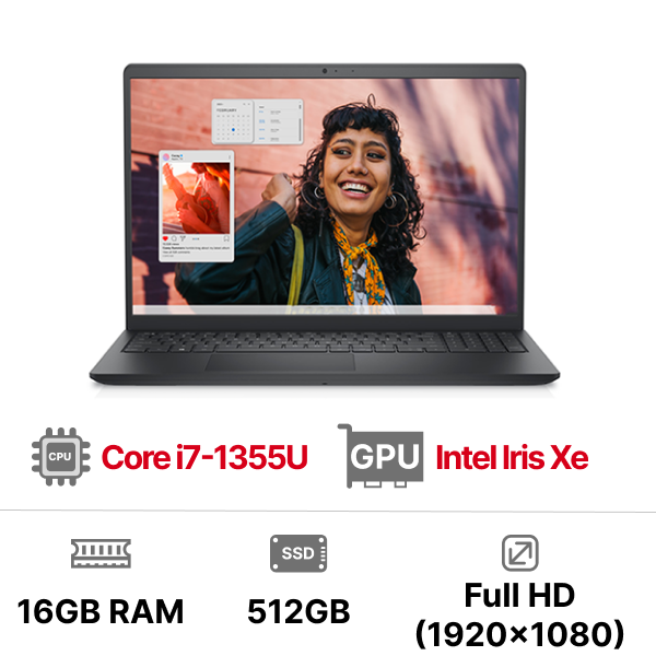 Laptop Dell Inspiron 15 3530 N3530-i7U161W11BLU-FP i7-1355U|16GB|1TB|OB|15.6 FHD|Win11+Office