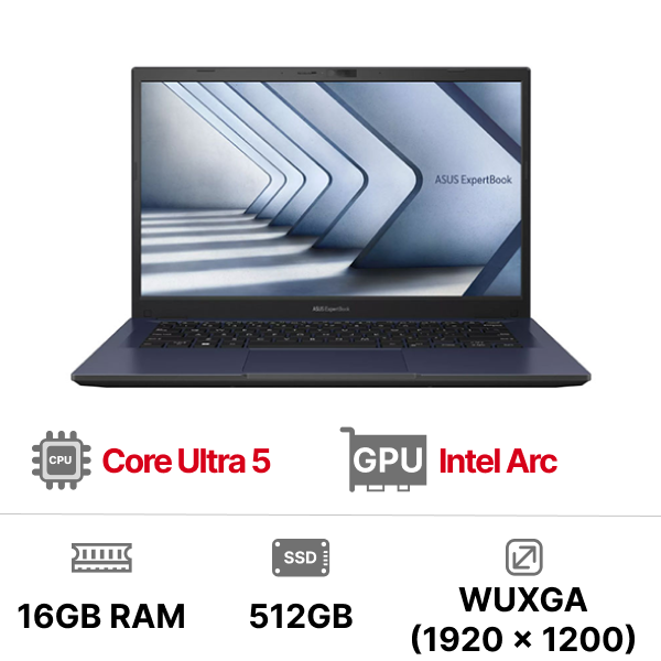Laptop ASUS ExpertBook B5 B5404CMA-Q70249W Ultra 5 125H|16GB|512GB|OB|16 inch WUXGA|Win11