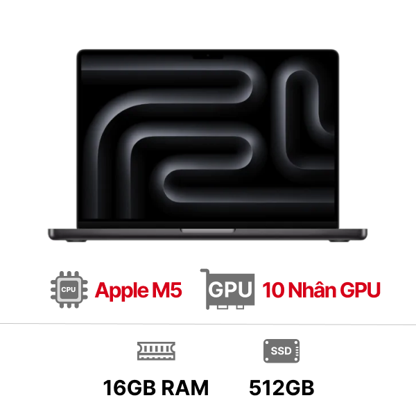 MacBook Pro M5 14 inch 10GPU 10CPU 16GB 512GB