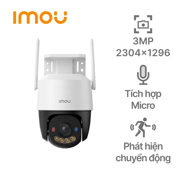Camera Wifi ngoài trời 360 độ 3MP IMOU Cruiser IPC-K7FP-3H0WE